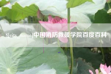 克孜勒苏中国消防救援学院百度百科