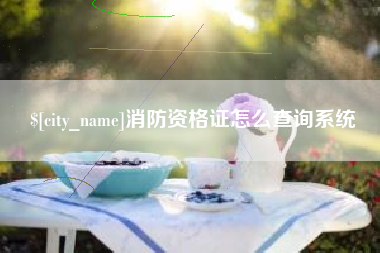 克孜勒苏消防资格证怎么查询系统