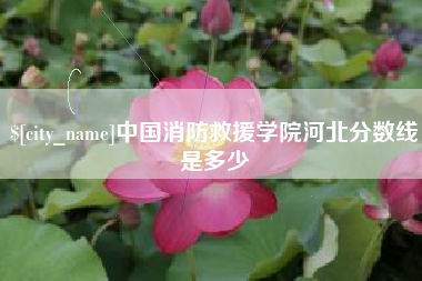 克孜勒苏中国消防救援学院河北分数线是多少
