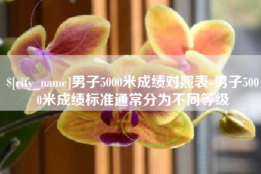克孜勒苏男子5000米成绩对照表-男子5000米成绩标准通常分为不同等级