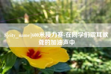克孜勒苏600米接力赛-在同学们震耳欲聋的加油声中