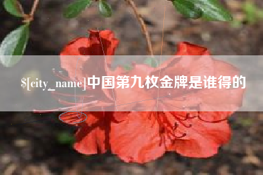克孜勒苏中国第九枚金牌是谁得的