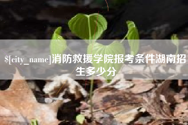 克孜勒苏消防救援学院报考条件湖南招生多少分