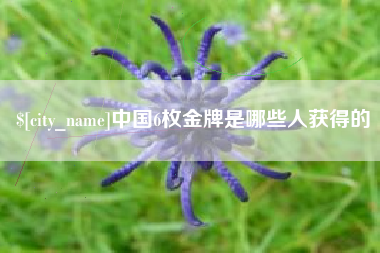 克孜勒苏中国6枚金牌是哪些人获得的