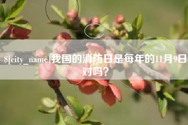 克孜勒苏我国的消防日是每年的11月9日对吗？