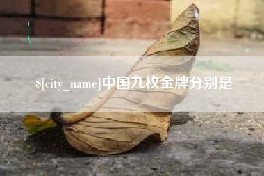 克孜勒苏中国九枚金牌分别是