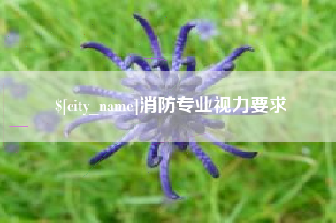克孜勒苏消防专业视力要求