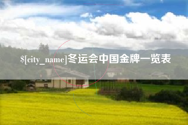 克孜勒苏冬运会中国金牌一览表