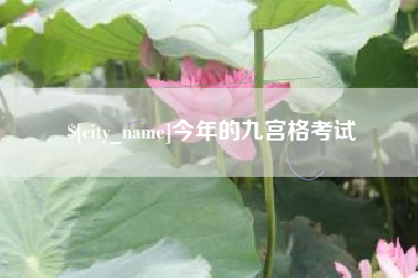 克孜勒苏今年的九宫格考试