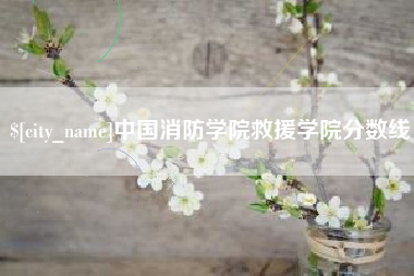 克孜勒苏中国消防学院救援学院分数线
