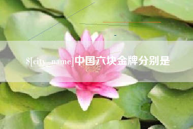克孜勒苏中国六块金牌分别是